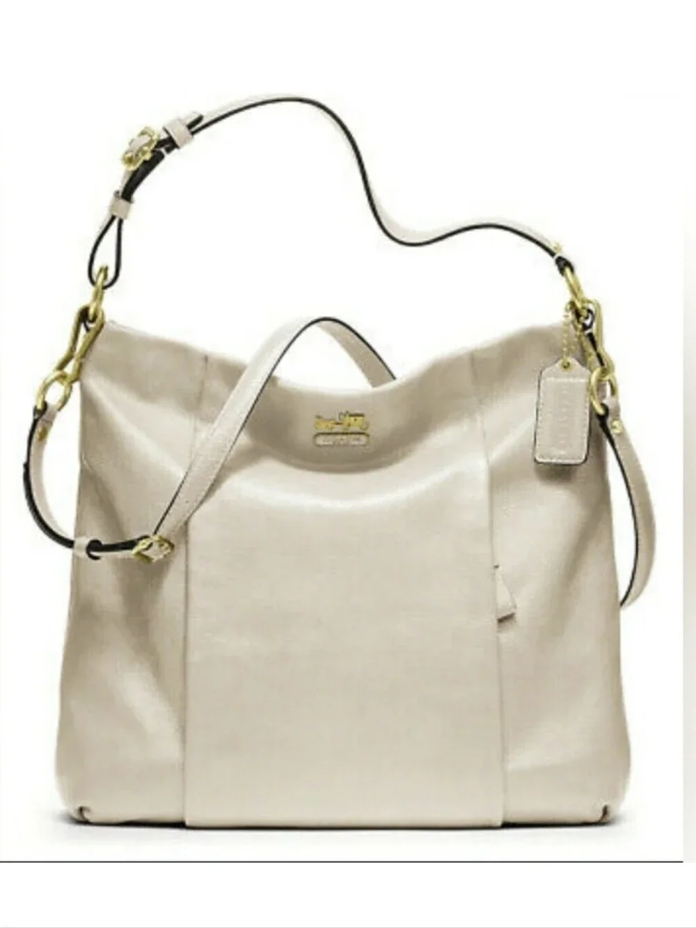 LIKE NEW! Vintage Coach Madison Isabelle Hobo-Ivory