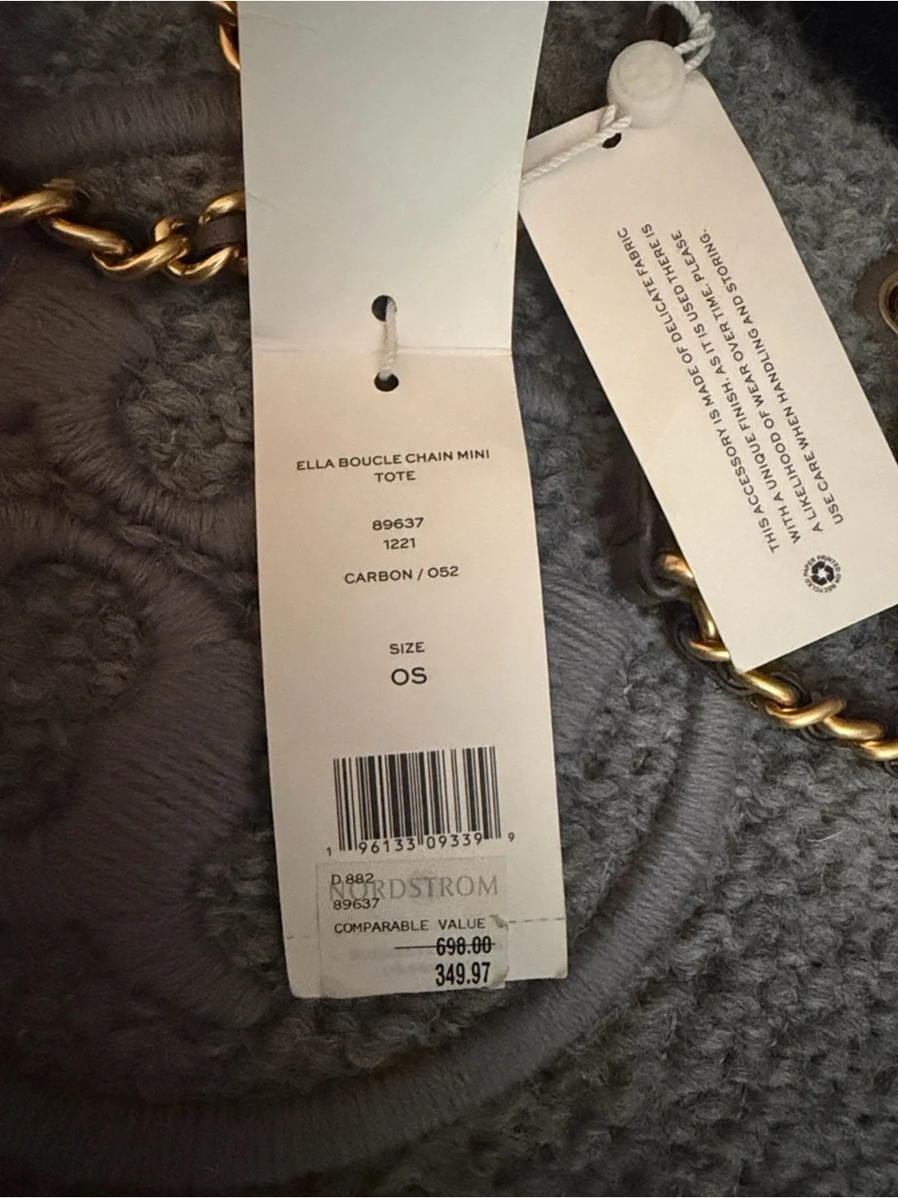 Tory Burch textured gray