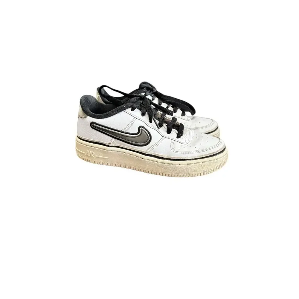 Nike‎ Air Force 1 LV8 Sport GS 'White Black' AR0751-100 Size 4.5Y Sneaker