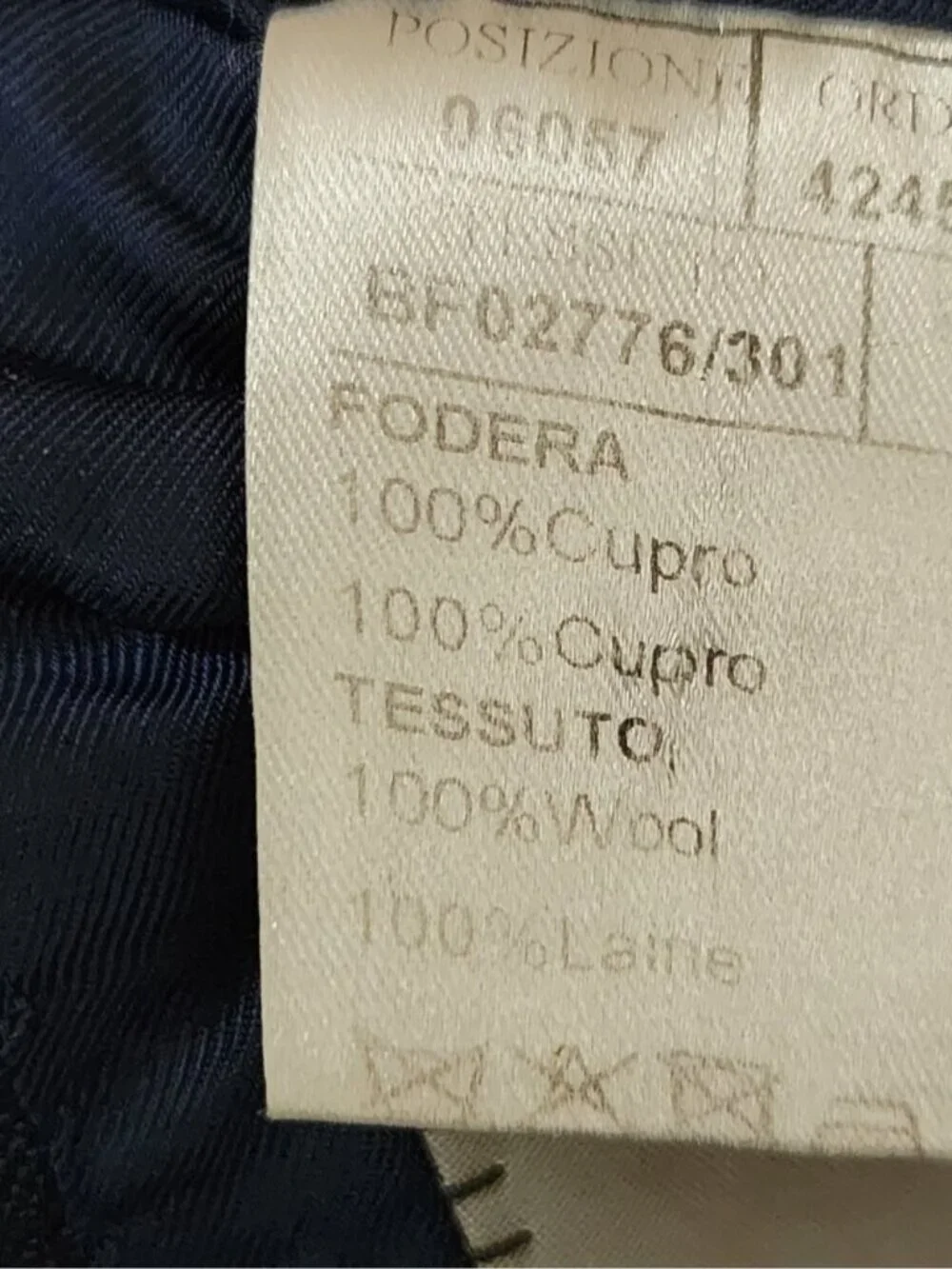 Canali navy windowpane
