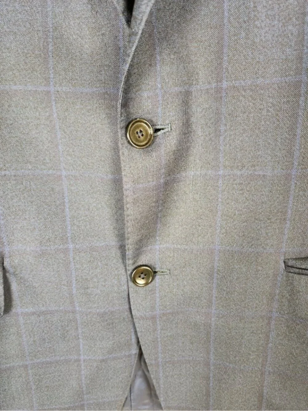 Canali navy windowpane