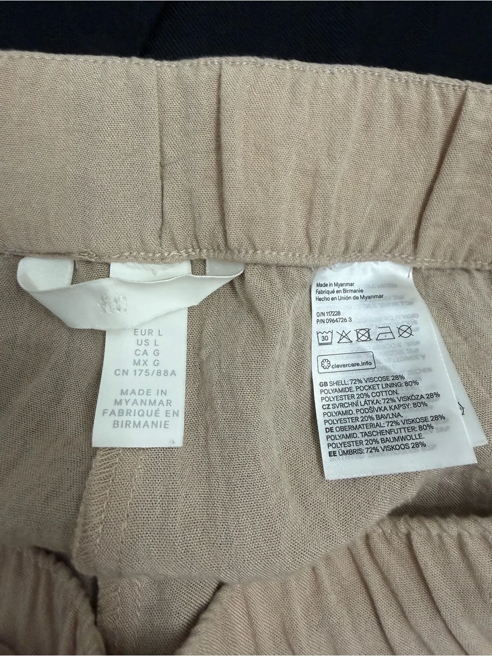 H&M relaxed fit