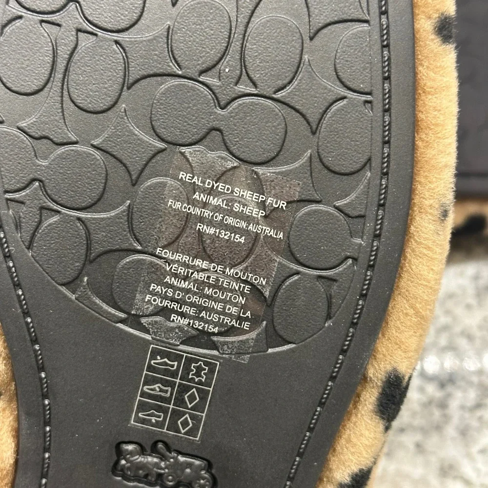 Coach signature shearling