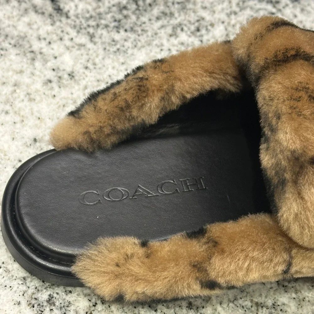 Coach signature shearling