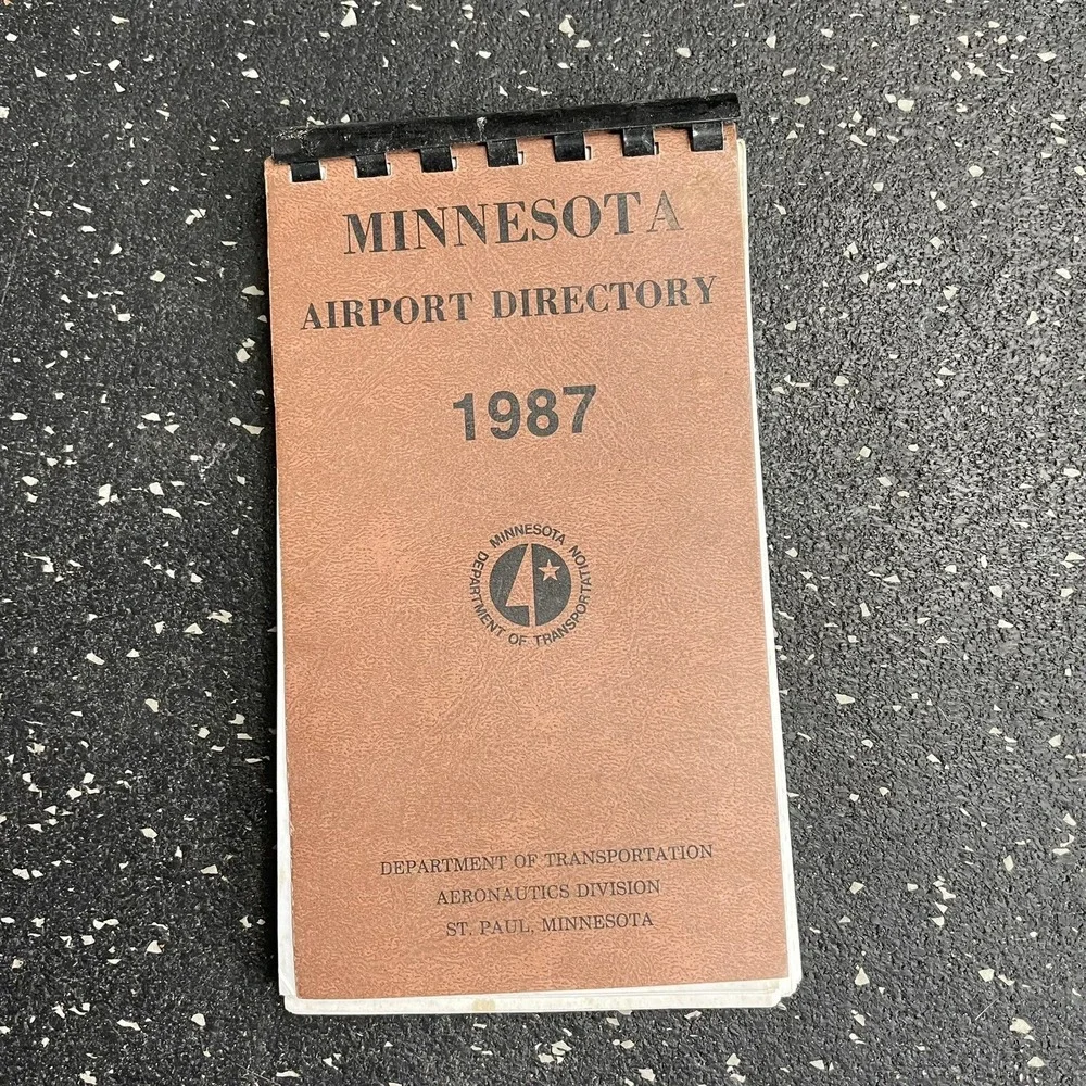 Vtg Minnesota Airport Directory 1987 MN Depart Of Transportation Aeronautics‎
