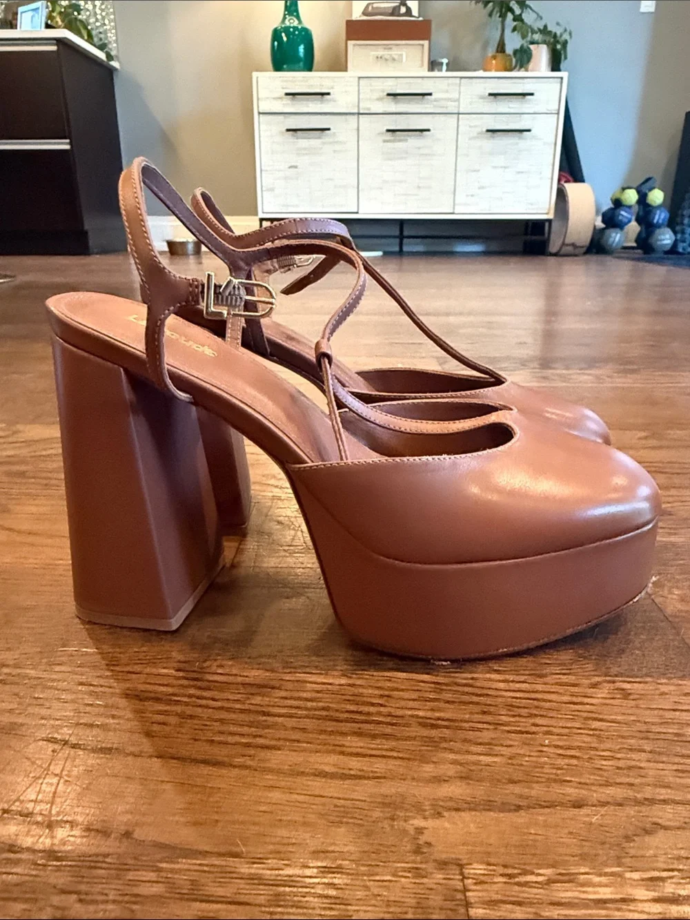 Larroude chunky platform