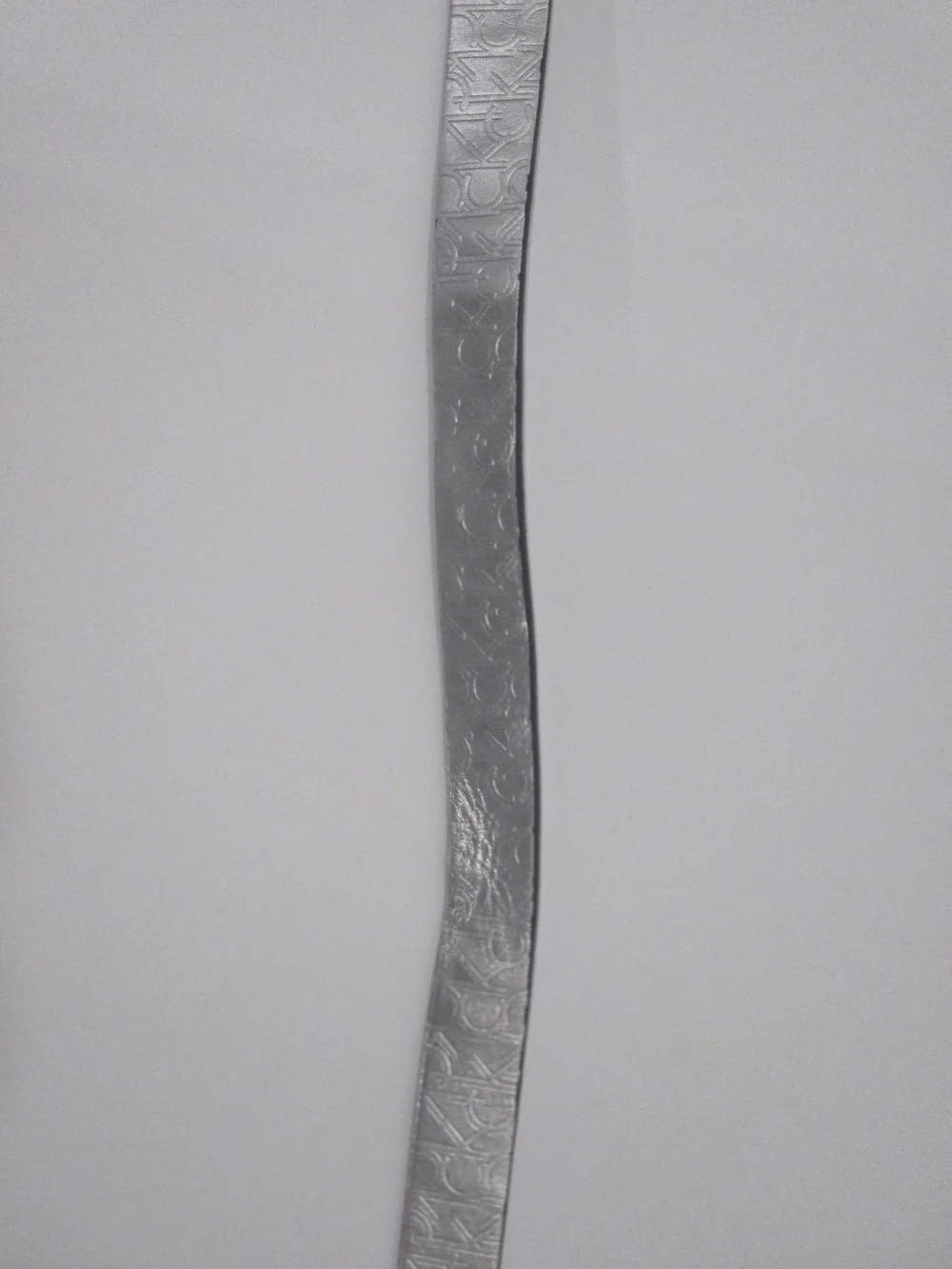 Calvin Klein CK Silver Monogram Belt Women’s Fashion Buckle Fair Condition