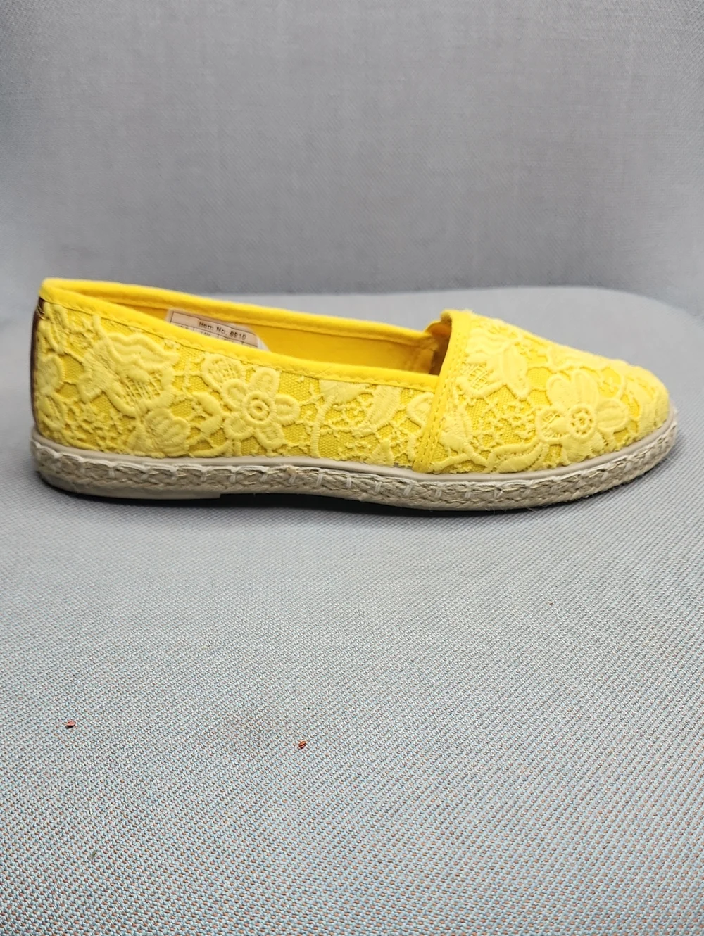 Sunshine Lace Espadrille Slip-Ons