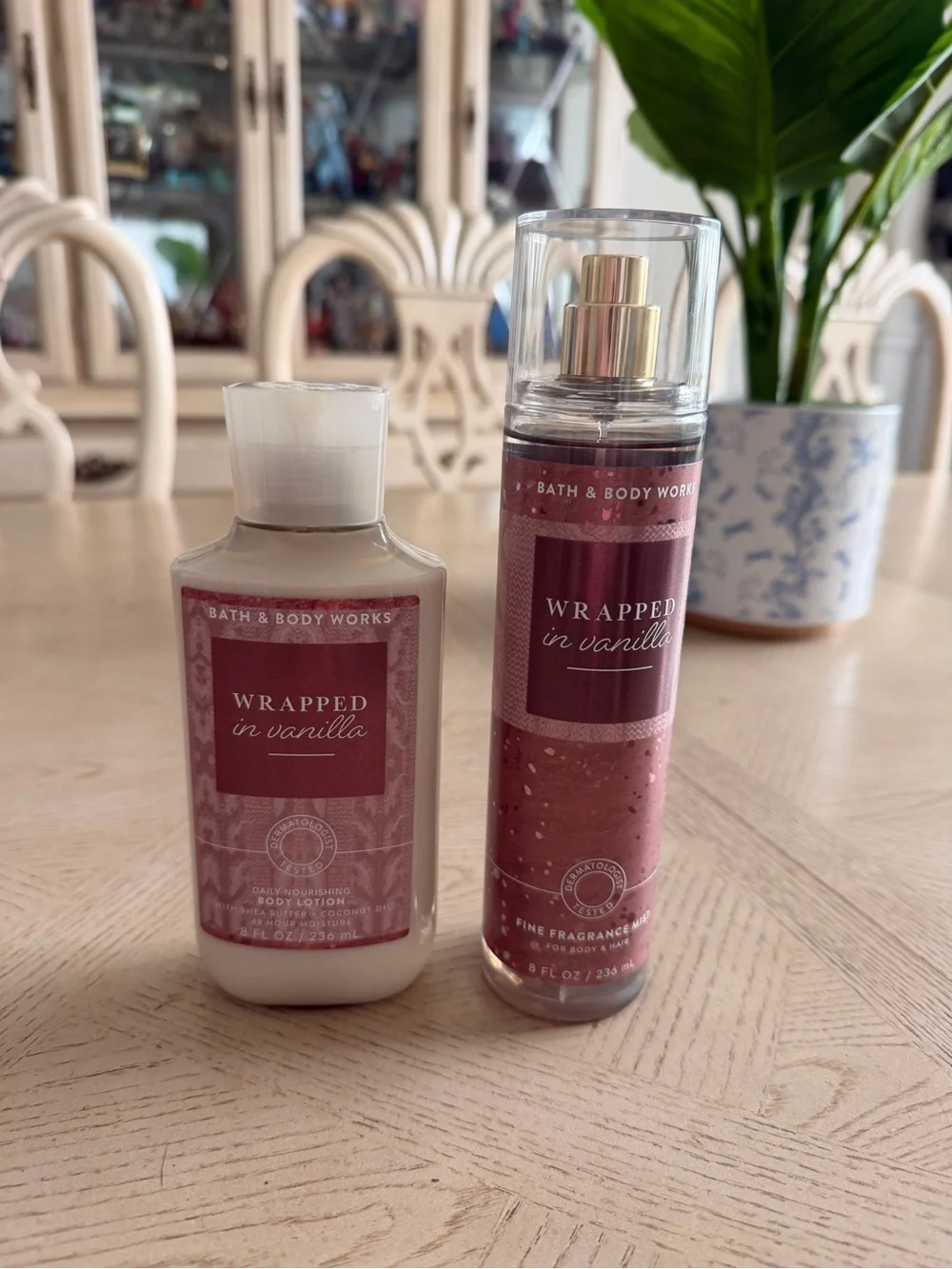 Bath & Body Works Wrapped in Vanilla Fine Fragrance Mist & Body Lotion