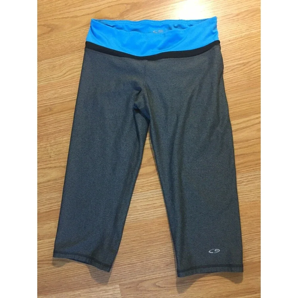 Lot of 3 Women's Activewear Workout Cropped Leggings Champion Reebok Size Small