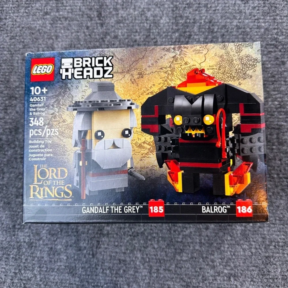 LEGO BrickHeadz Lord of the Rings Gandalf the Grey & Balrog 40631 Set -‎ Retired