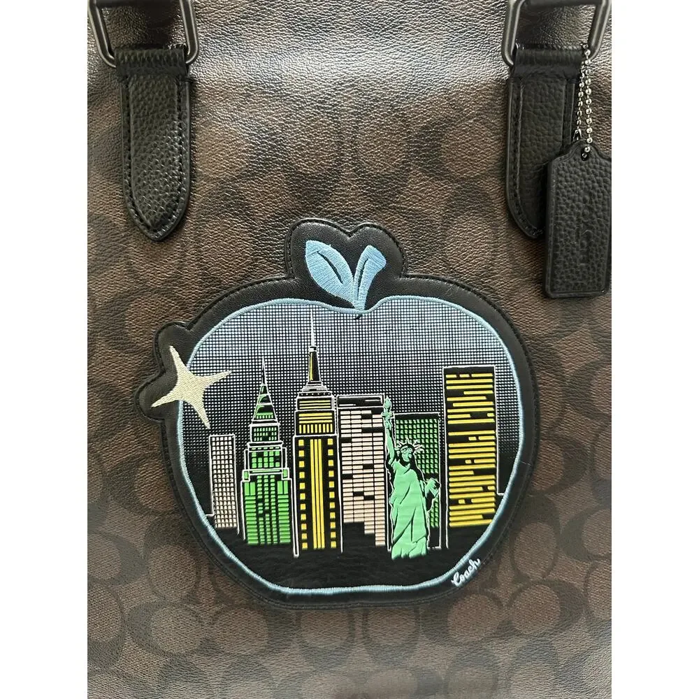 Coach structured tote