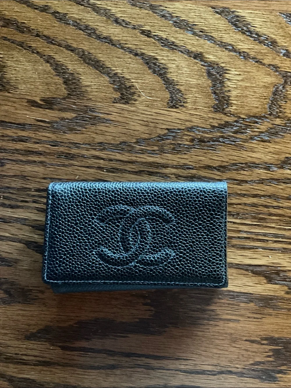 Vintage Chanel Caviar Leather Key Case