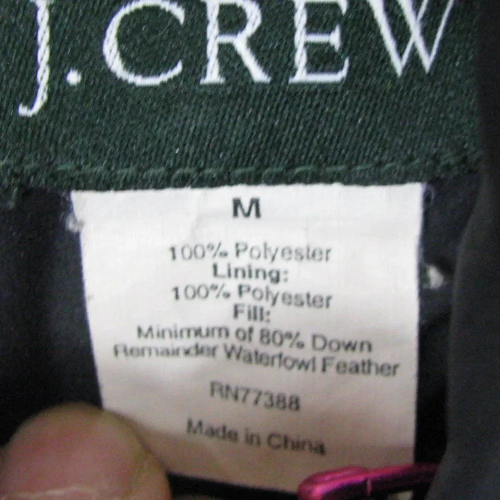 J. Crew crew puffer vest m