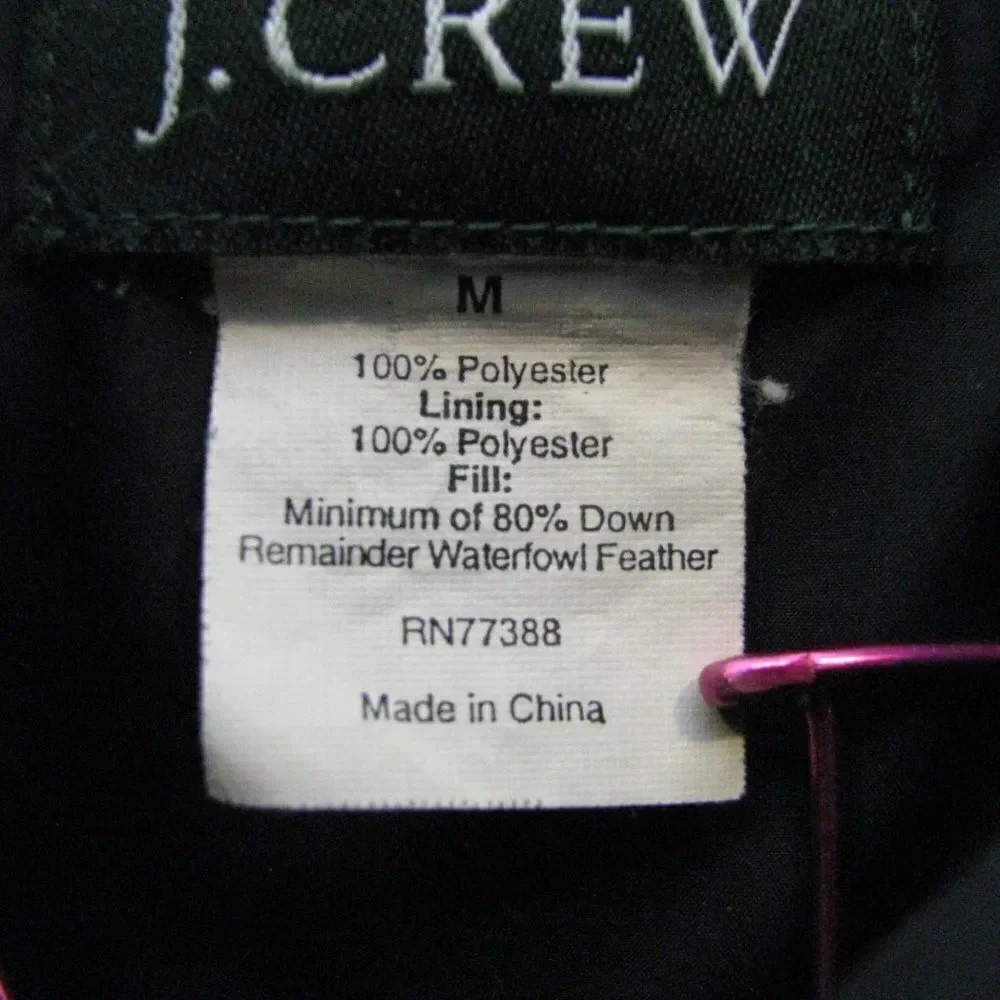 J. Crew crew puffer vest m