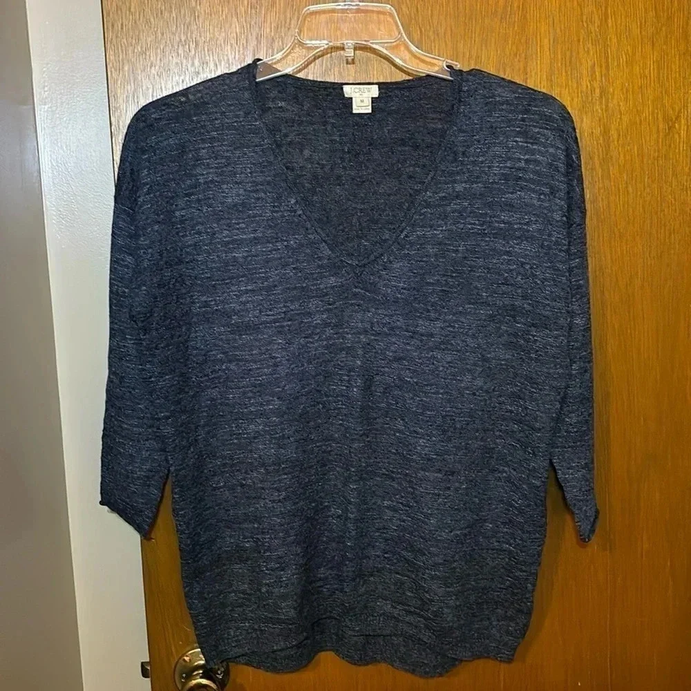 J. Crew Lightweight Navy Sweater Size M