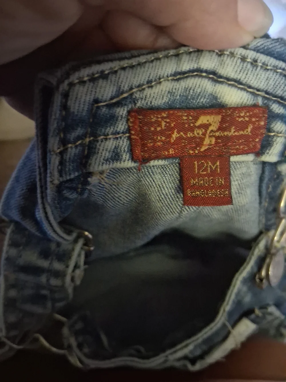 7 For All Mankind washed denim