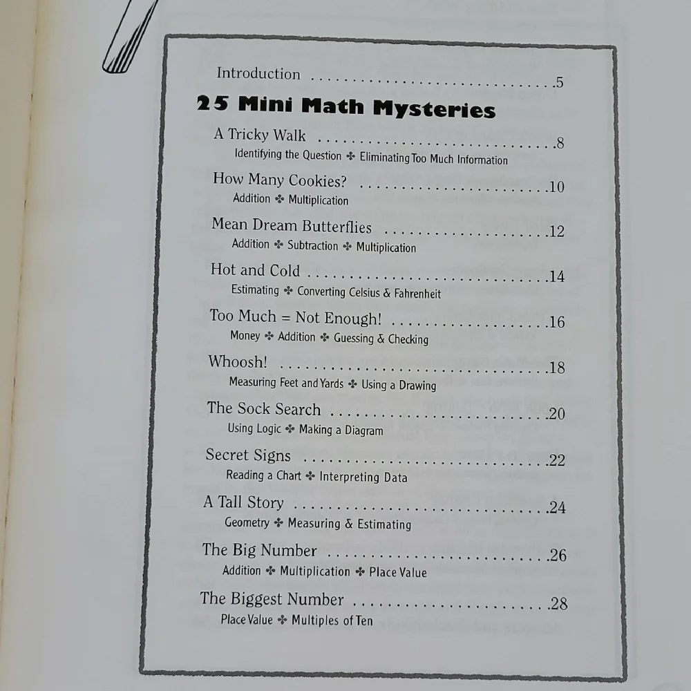 Scholastic math mystery