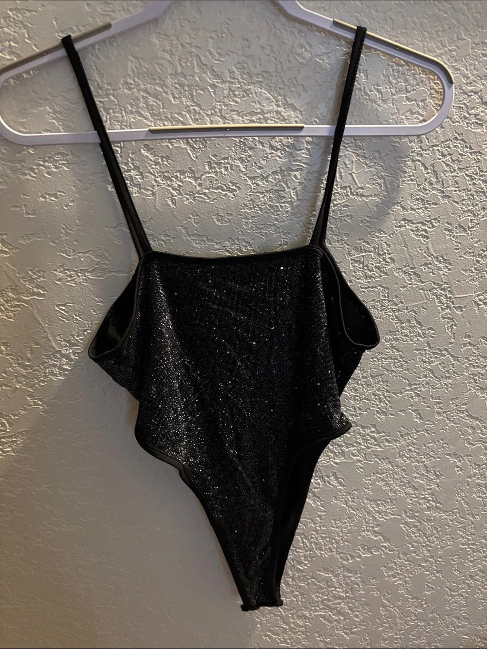 SHEIN glittery black