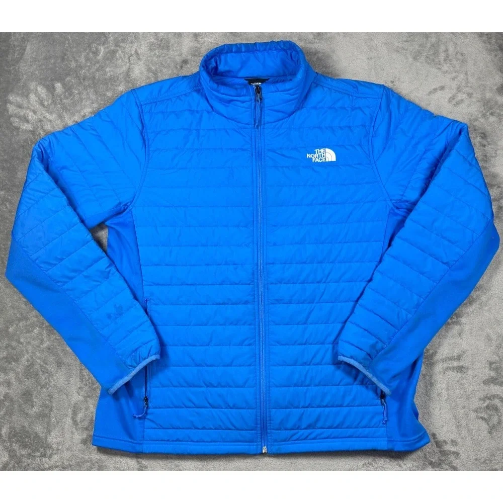 The North Face ThermoBall Hybrid Jacket Blue Winter Puffer Mens XL NFOA7UJK