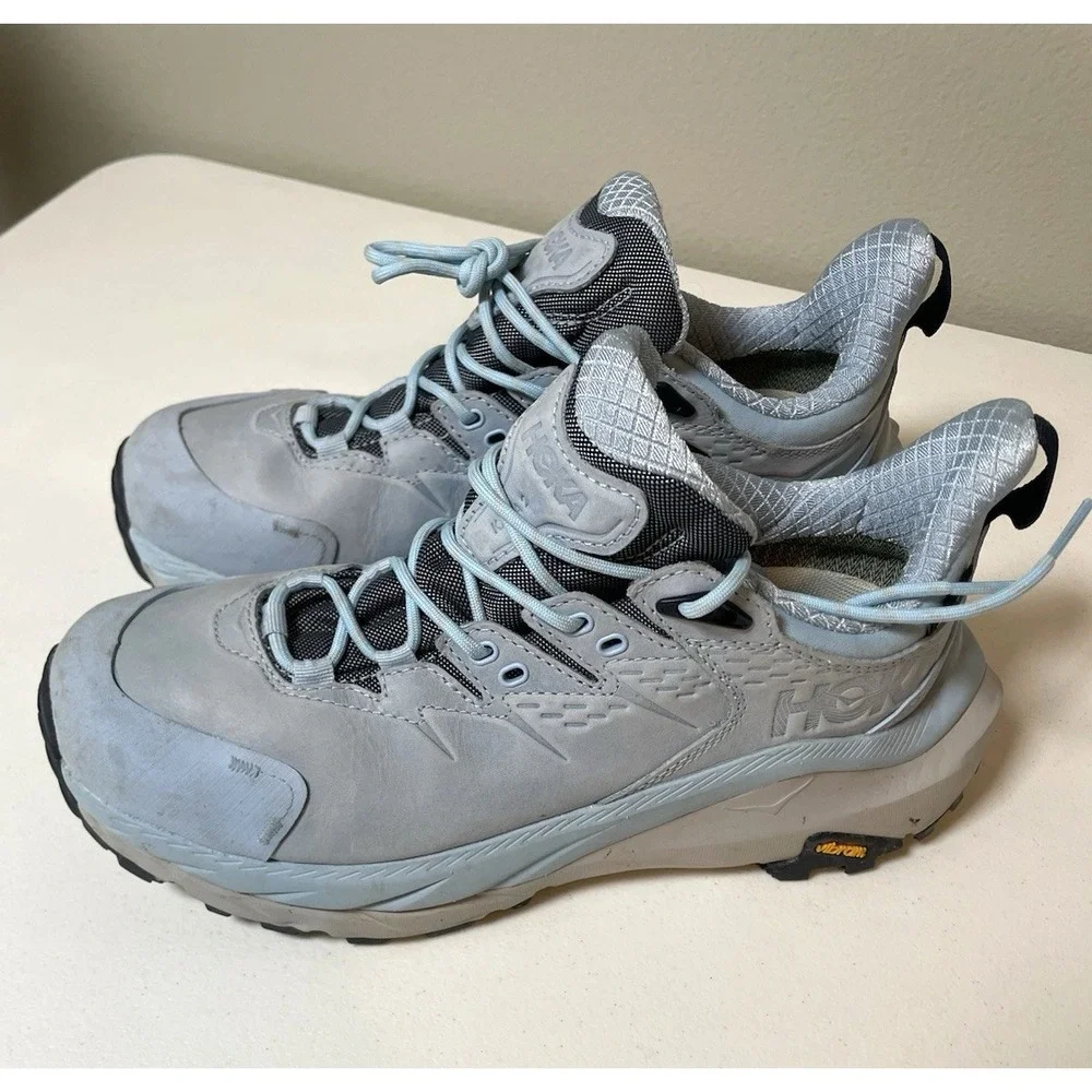 Hoka One One Women's Kaha 2 Low Gore-Tex Hiking Shoes 8 Blue‎  Harbor Mist