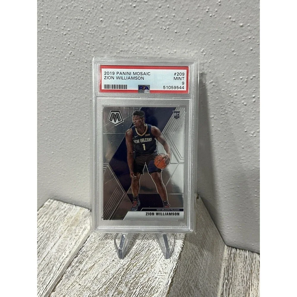 Zion Williamson 2019 Panini Mosaic #209 Rookie RC PSA 9 MINT Pelicans New Orlean