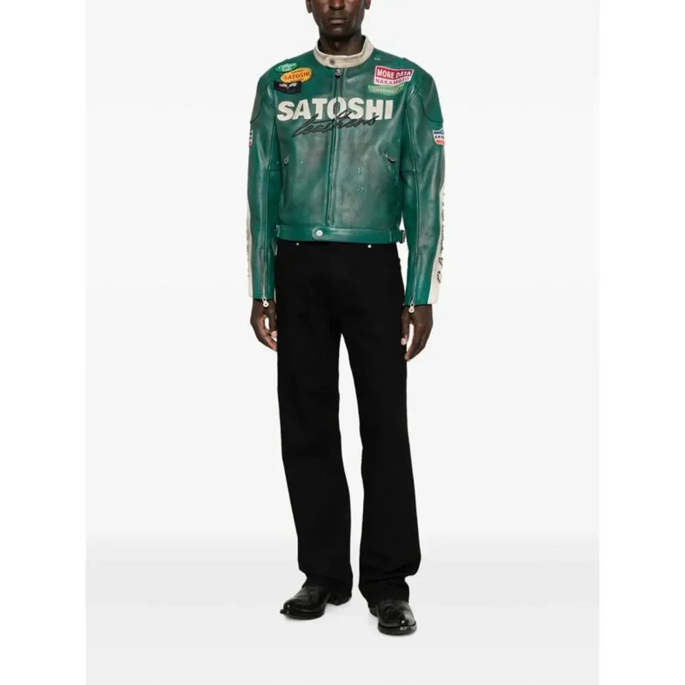 Satoshi Nakamoto green leather