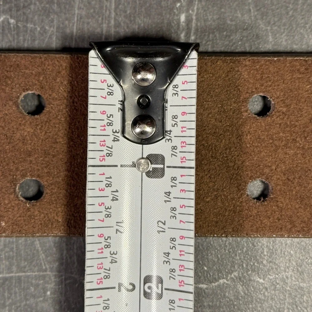 Vintage‎ Calvin Klein Jeans Suede Belt | Medium 32W Size 14 | Brown Rhinestone