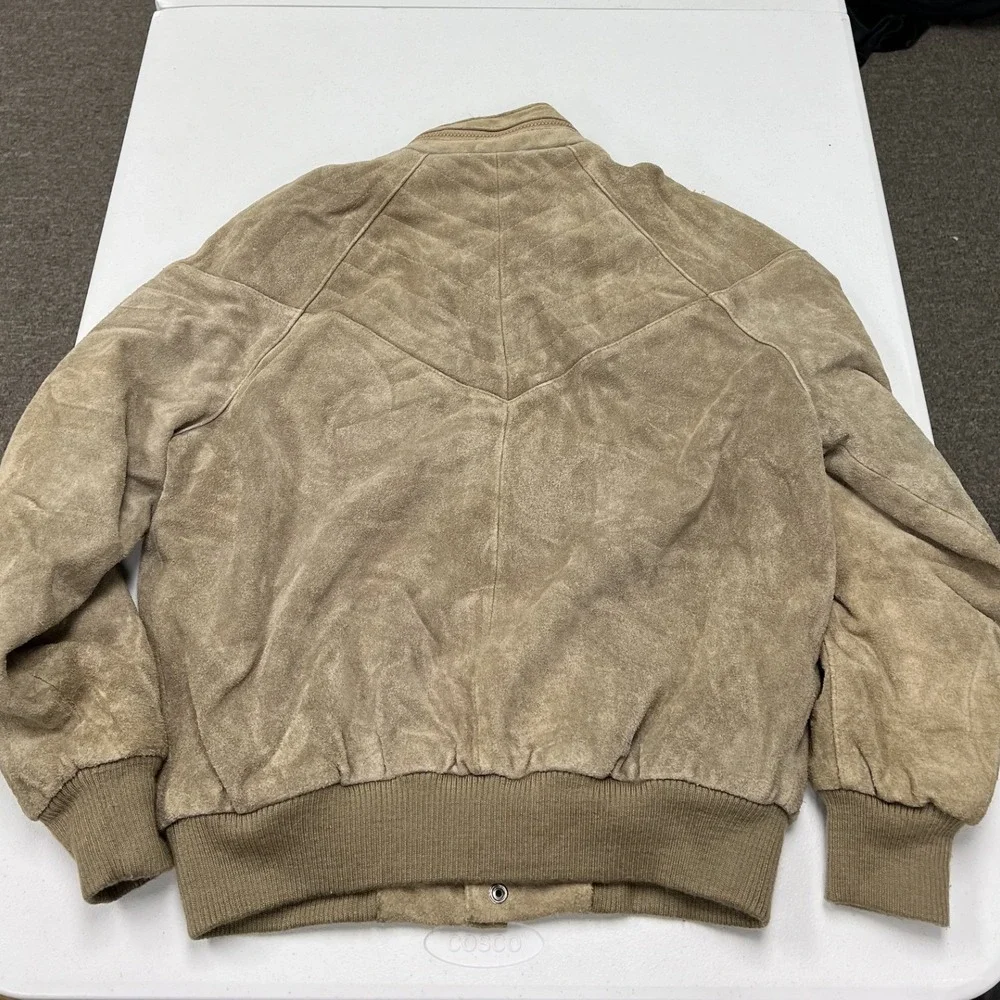 Windbreaker suede bomber