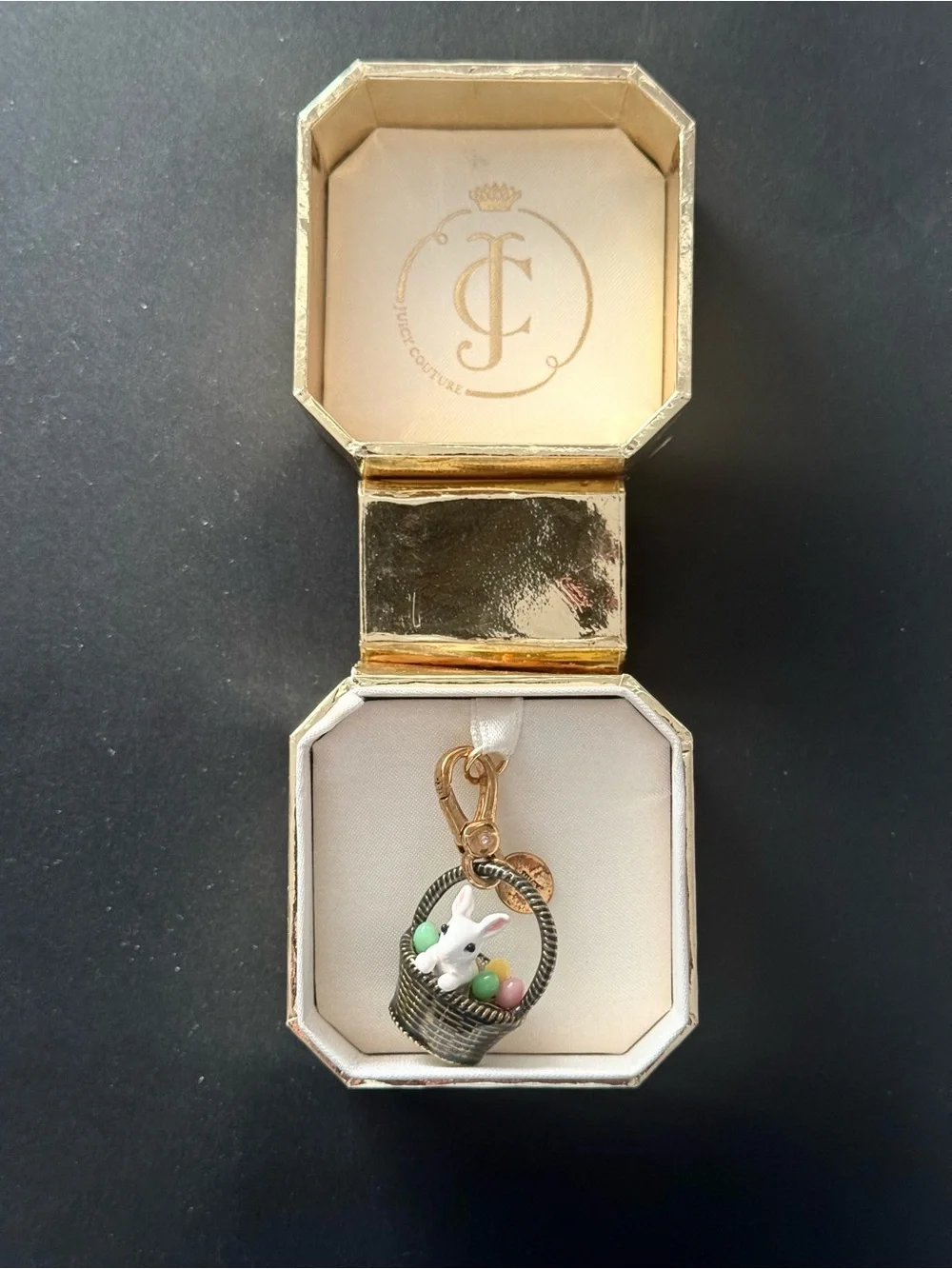 New Juicy Couture LTD ED 2013 Easter Basket Charm 4 Bracelet or Necklace