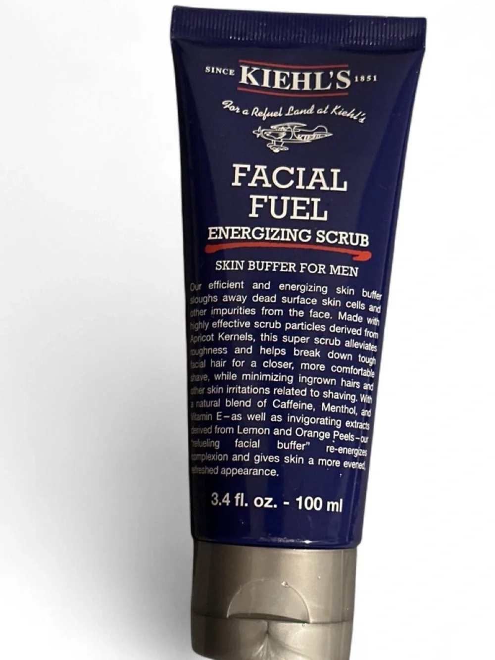 Kiehl's Facial Fuel Energizing Scrub - Dark Blue Tube with Silver Cap