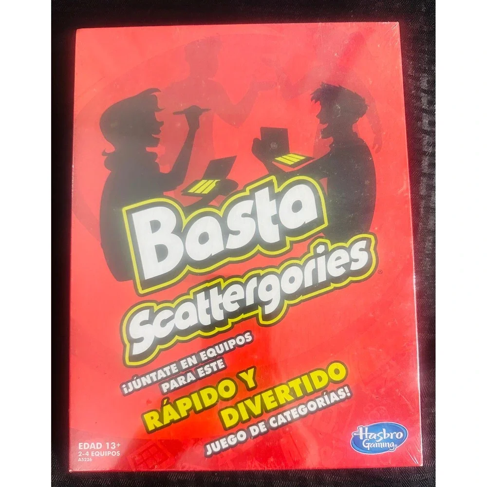 Basta Scattergories Spanish Board Game Hasbro A5226 NEW Factory Sealed Español