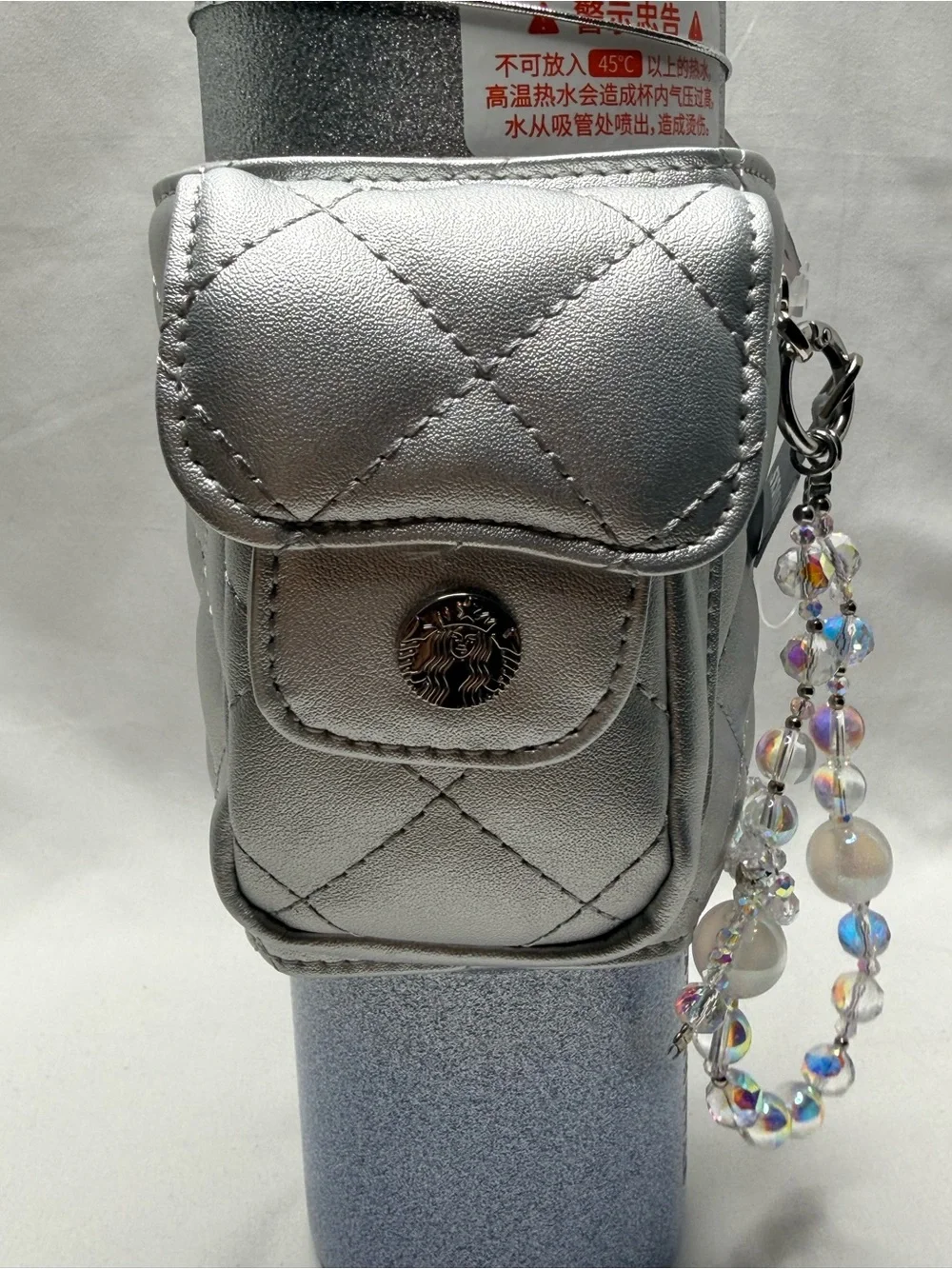 Starbucks silver glitter