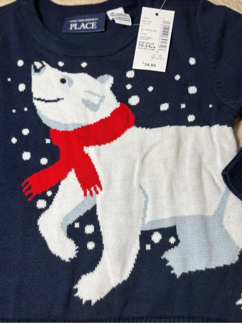 The Childrens Place navy knit