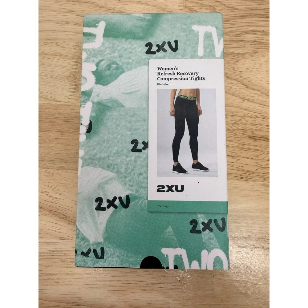 2XU Refresh Recovery Compression Women's Tights Color Black/Nero Size Medium #66