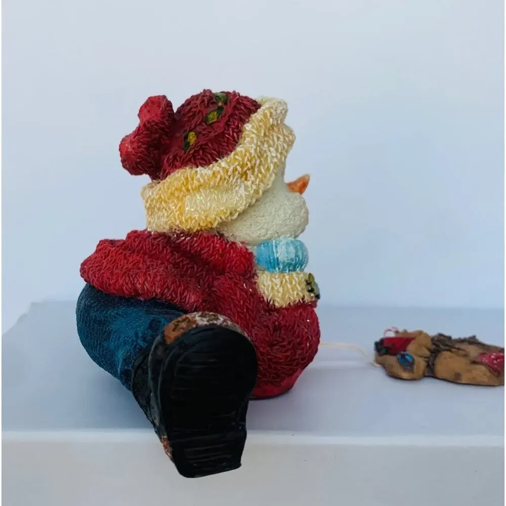 Vintage snowman shelf