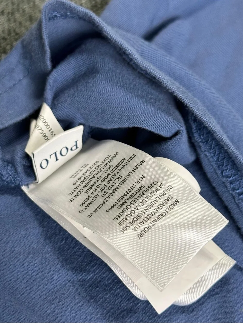 Polo Ralph Lauren Mens Blue Short Sleeve Hoodie Cotton Pullover Size Large