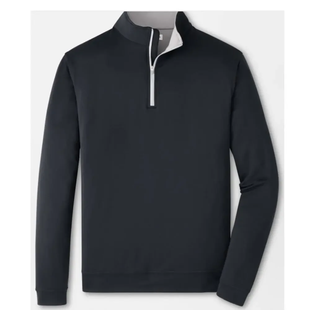 Peter Millar Crown Sport Perth Performance Pullover 1/4 Zip Black NEW Size 3XL