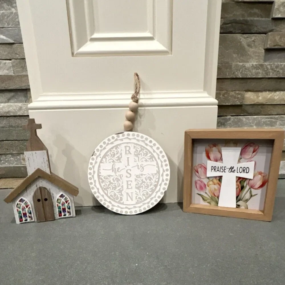 Hobby Lobby Easter 2026 Church Cross Figurine Decor Set
