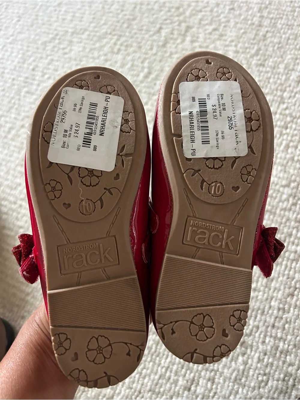 Nordstrom shiny red