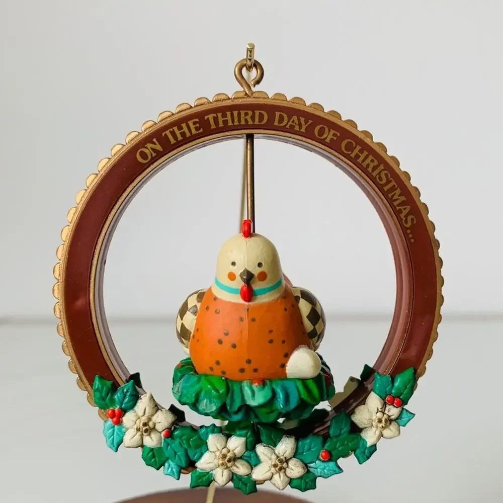 NEW 1987 Enesco Three French Hens Ornament