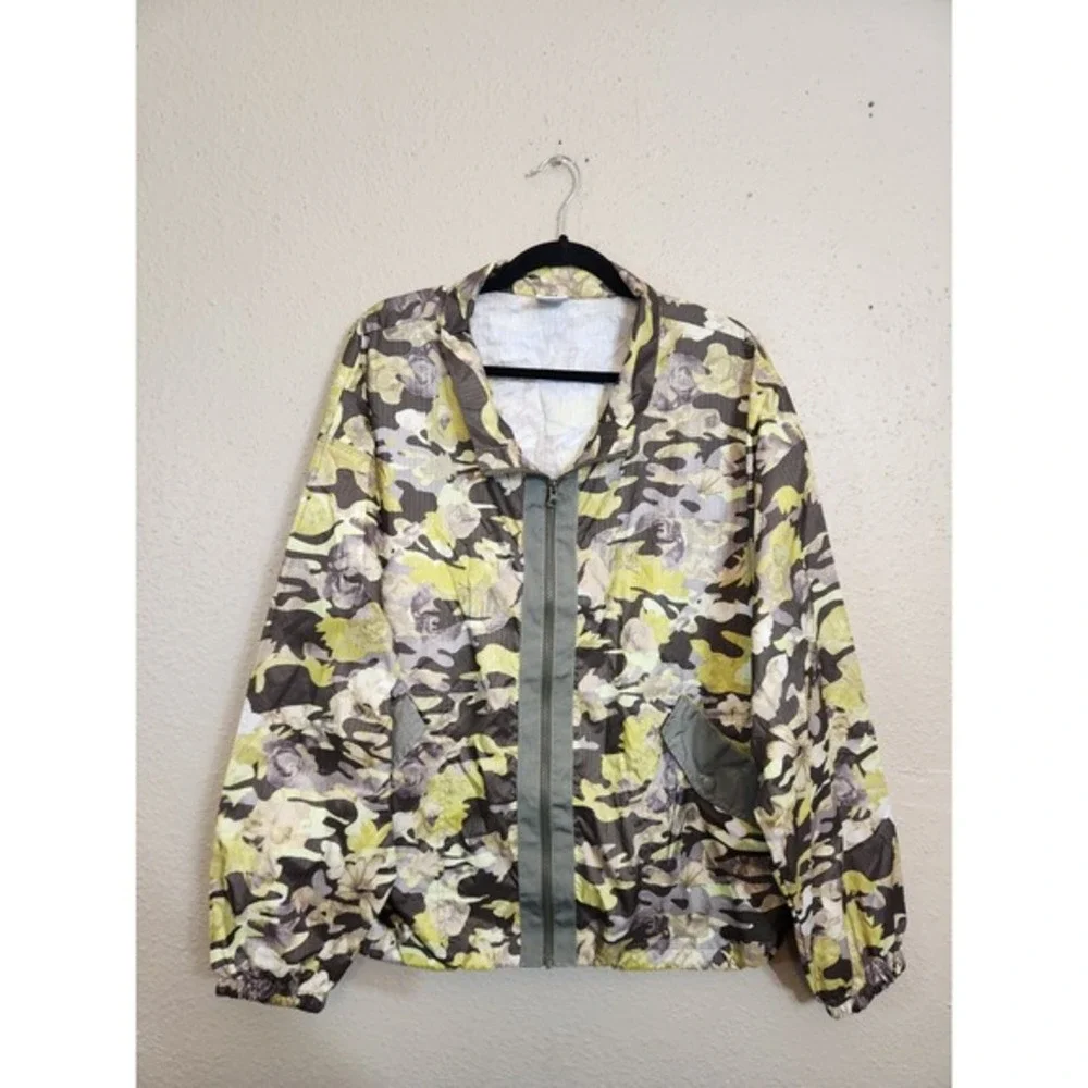 Nike Womens Multicolor Camouflage Sportwear Woven Full Zip Track Jacket Size 3X‎