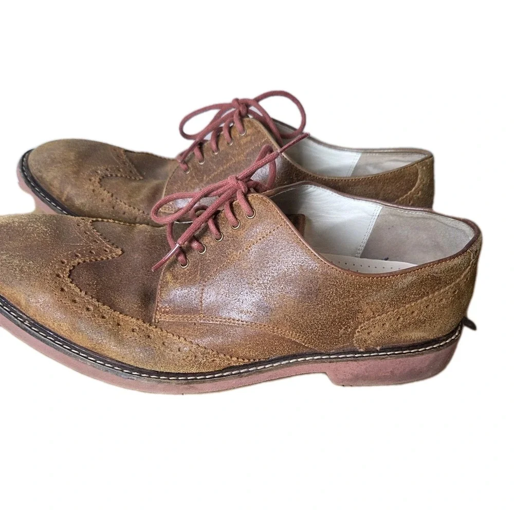 Cole Haan LunarGrand Wingtip Oxford Shoes Mens‎ Size 11.5 Brown Loafers brogue