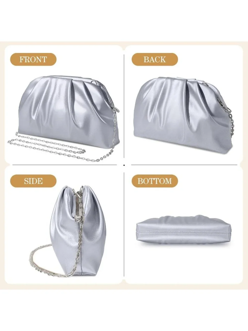 N/A elegant pleated