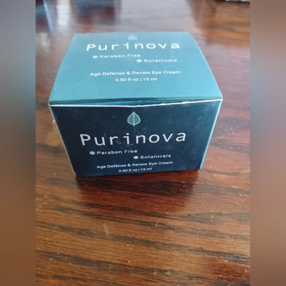 Purinova Age Defense & Renew‎ EYE Cream .50 Fl Oz New Sealed Paraben Free