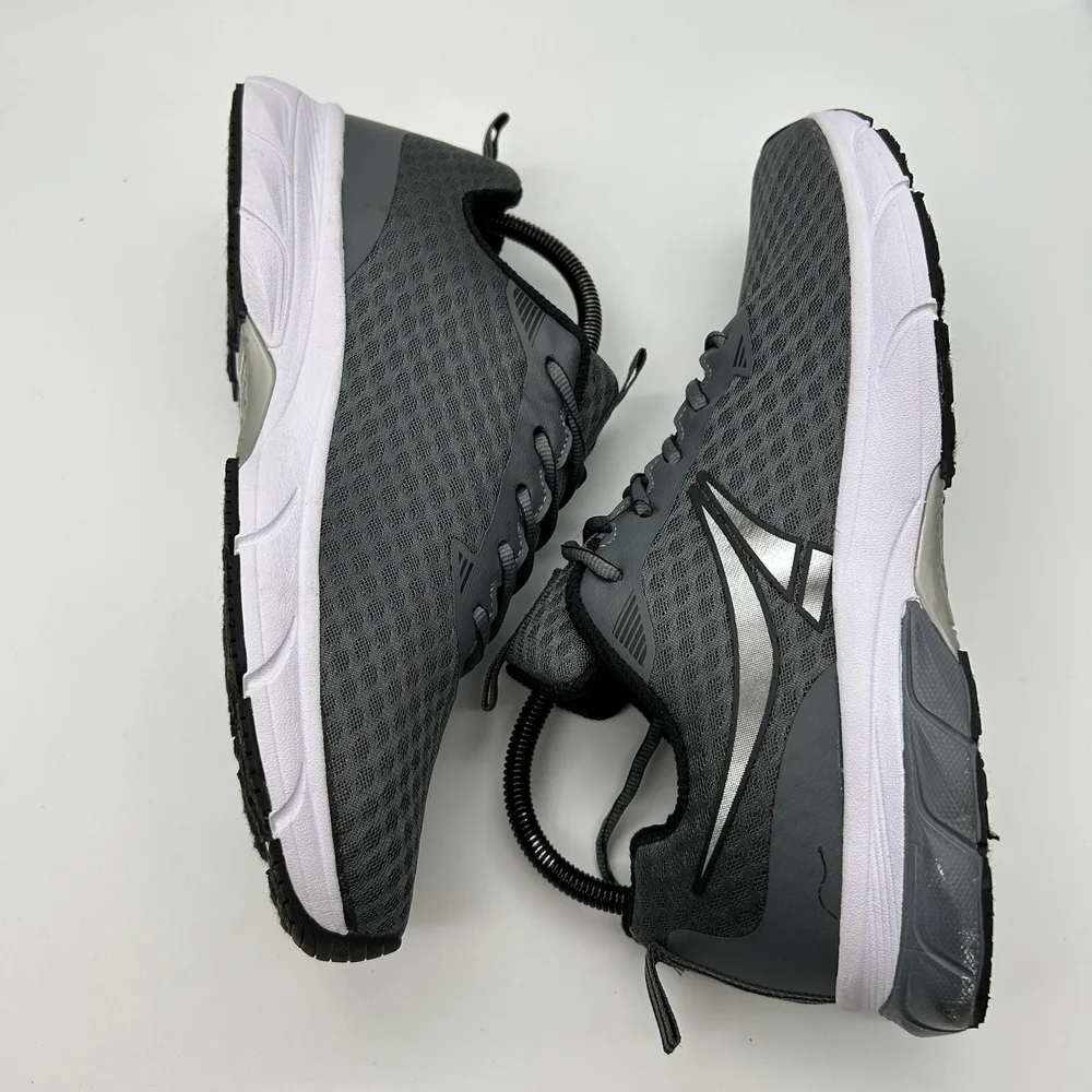Crane Shoes Mens Size 9.5 Memory Foam Gray Athletic Running Sneakers Aldi 52270