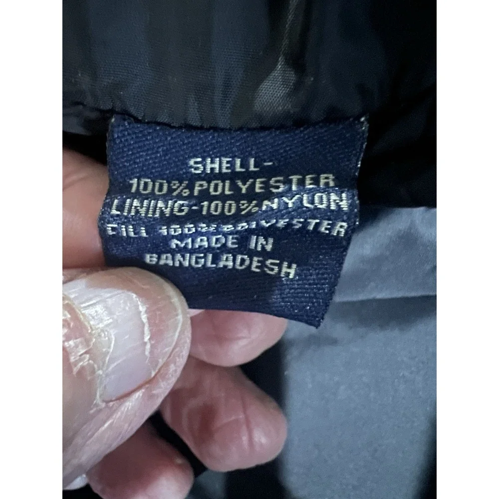 NICE Black Puffer‎ Vest Mens S Sleeveless Quilted Nat Nast Full Zip Travel Soft