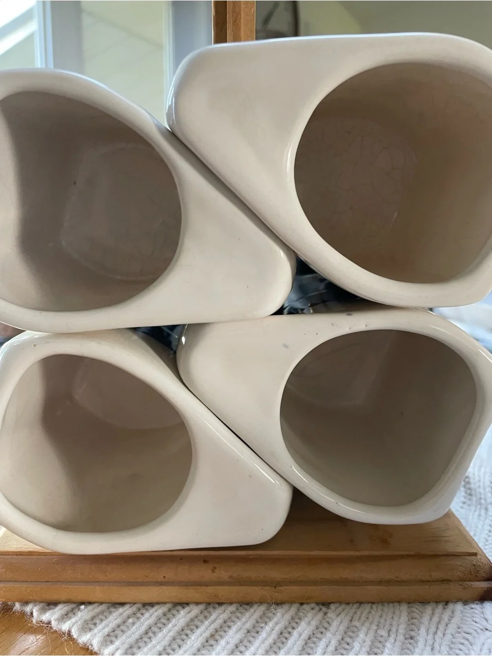 Unbranded stackable ceramic