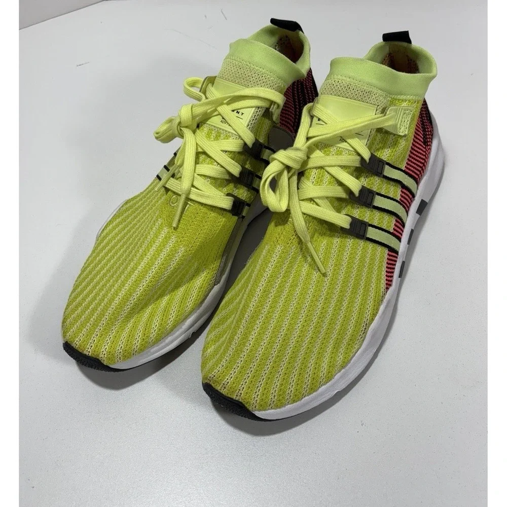 Adidas Men's Sz 14‎ EQT Support Mid ADV Running Shoes B37436 Primeknit Glow