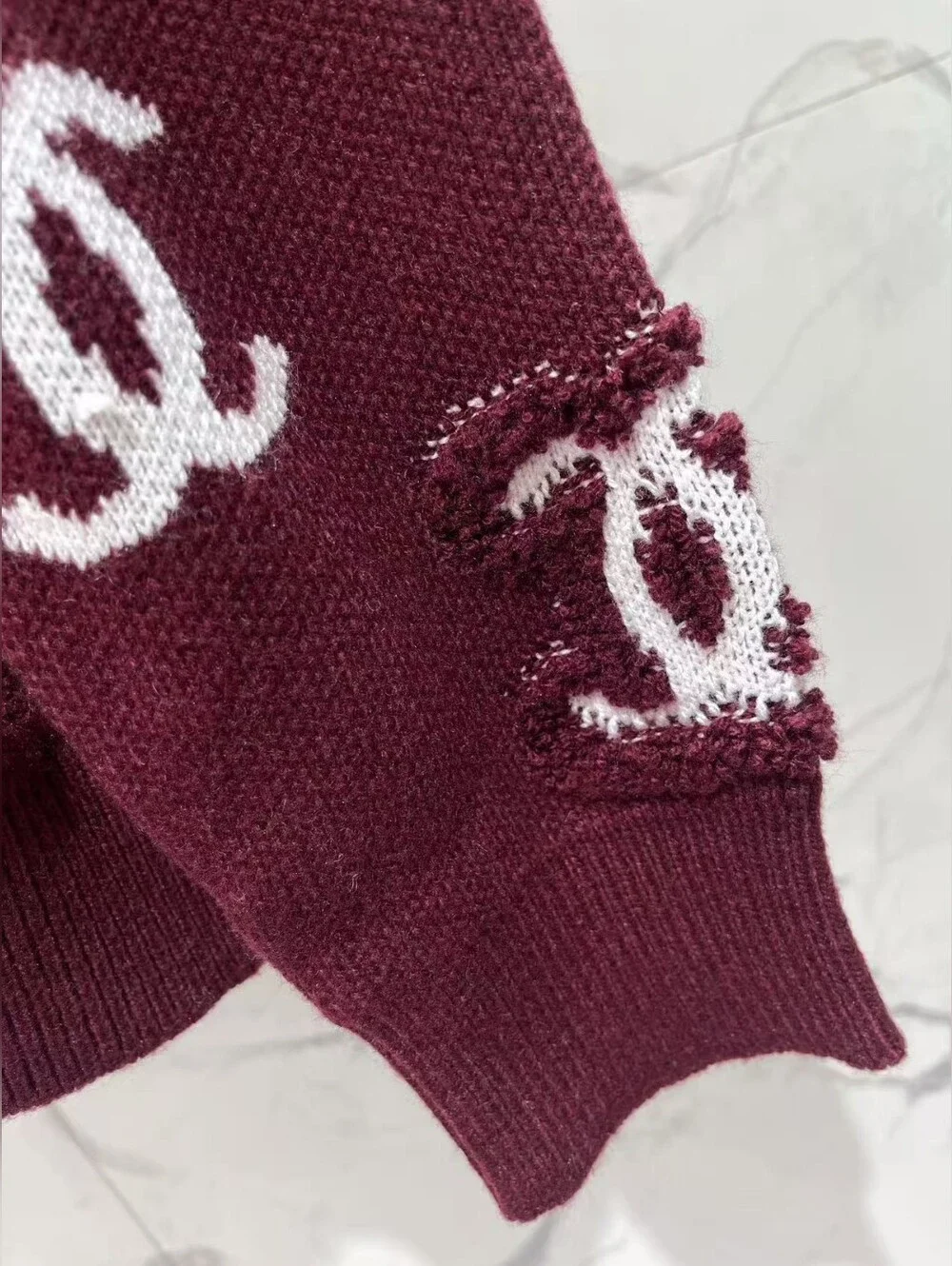CHANEL elegant burgundy